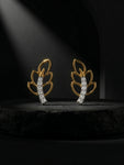 Magical Leaf Diamond Earrings