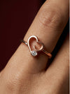 Floating Heart Ring