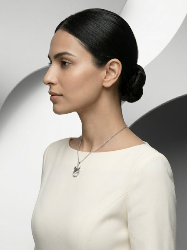 Swan Bird Pendant Necklace