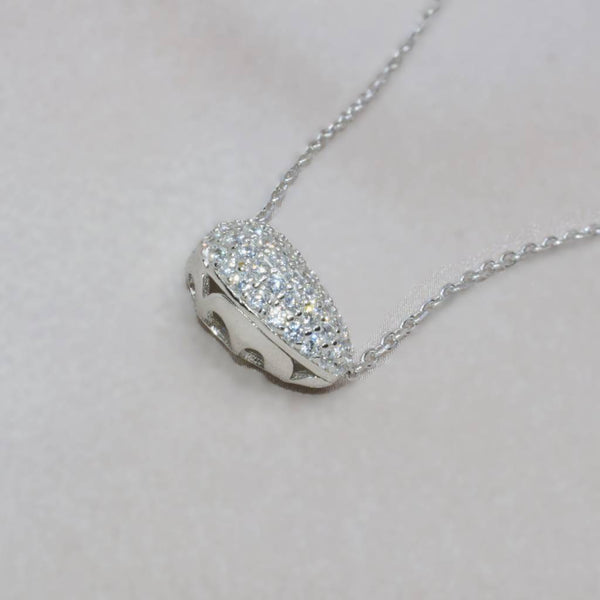 Silver necklace with a pendant
