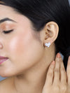 Heart-Shaped Diamond Earstuds