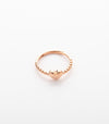 Beaded Heartlet Ring