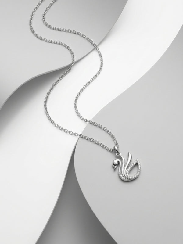 Swan Bird Pendant Necklace