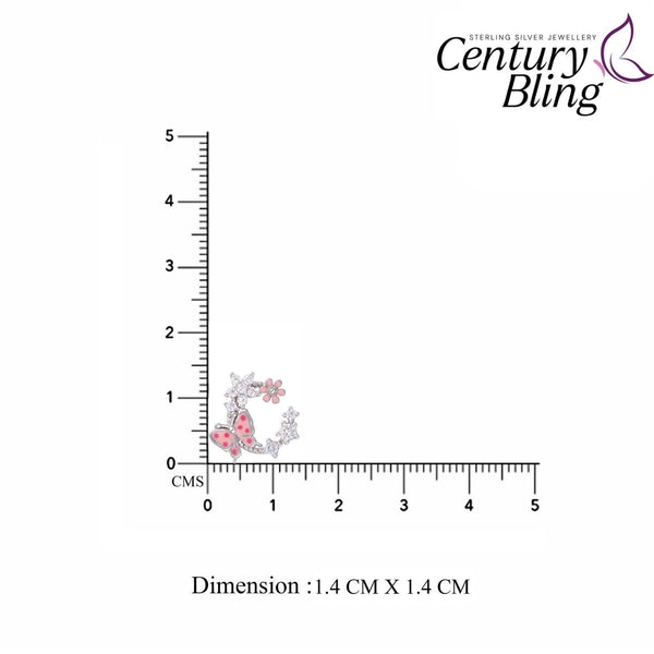 Breezy Butterfly Silver Stud Earrings