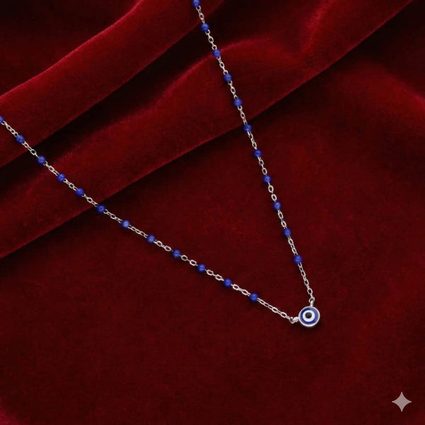 Blue Beaded Radiant Necklace