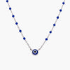 Blue Beaded Radiant Necklace