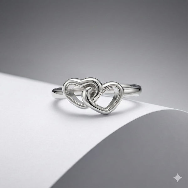 Linked Hearts Ring