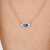 Sterling Silver Evil Eye Necklace